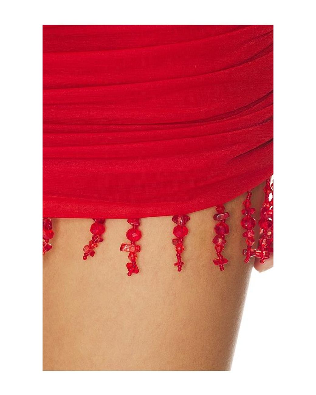 Mirror Palais Red La Piscine Mini Dress