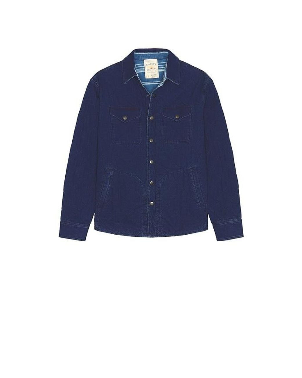 Faherty Brand Blue Reversible Bondi Jacket for men
