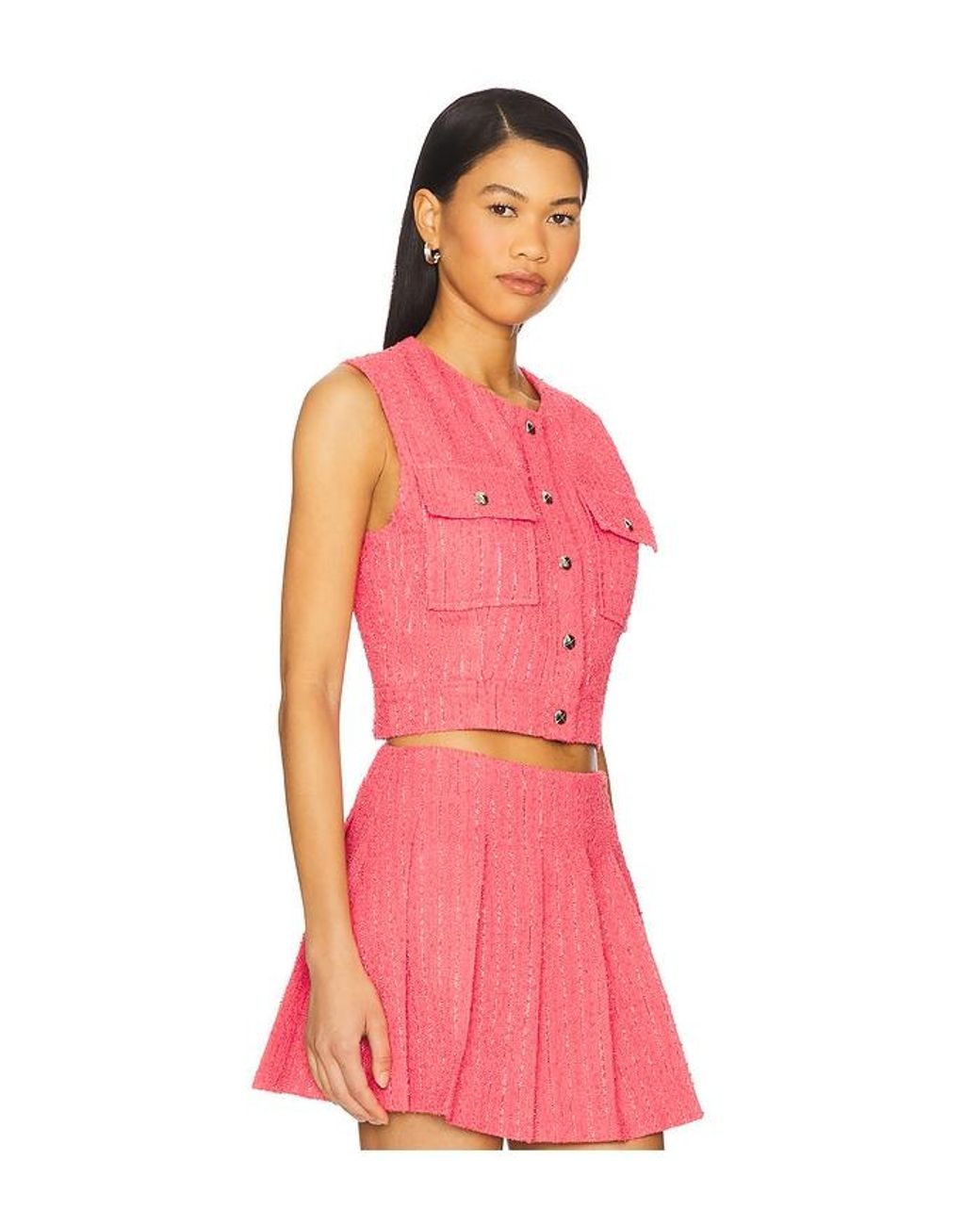 Line & Dot Pink Emmeline Top