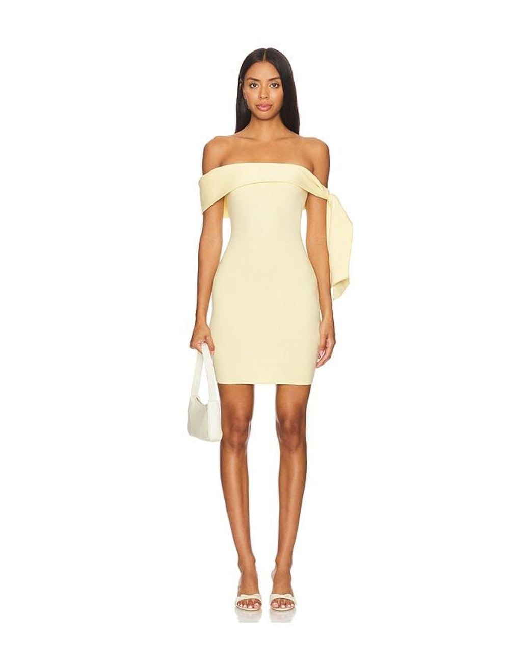 ROBE COURTE JAYMES en Yellow SNDY'S en coloris Natural