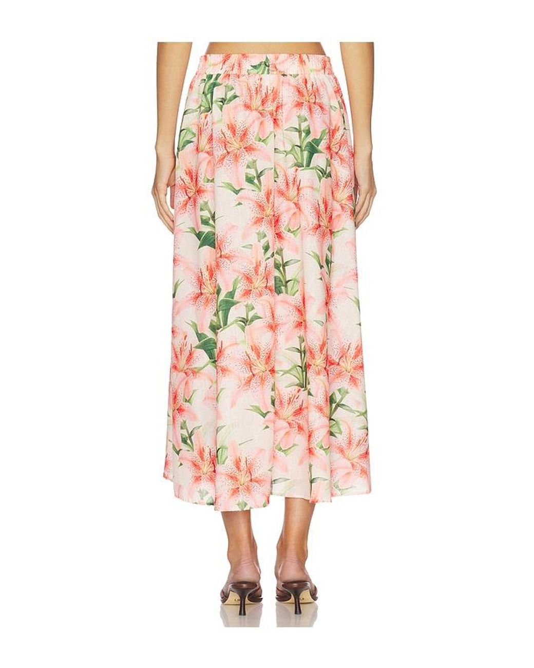 Peixoto Multicolor Paula Midi Skirt