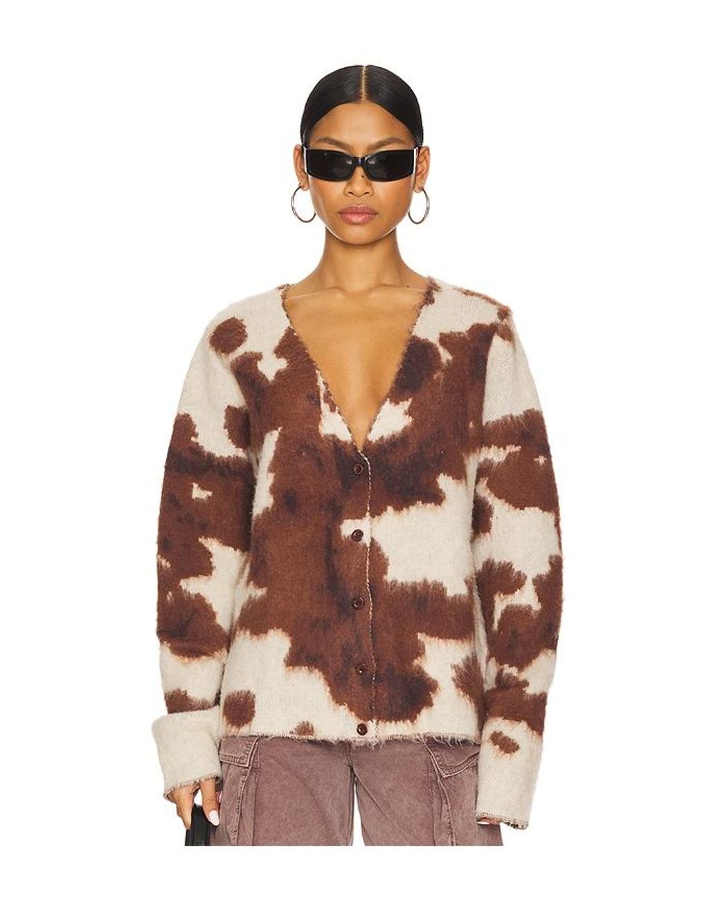 Jaded London Cow Chuck Cardigan Lyst UK
