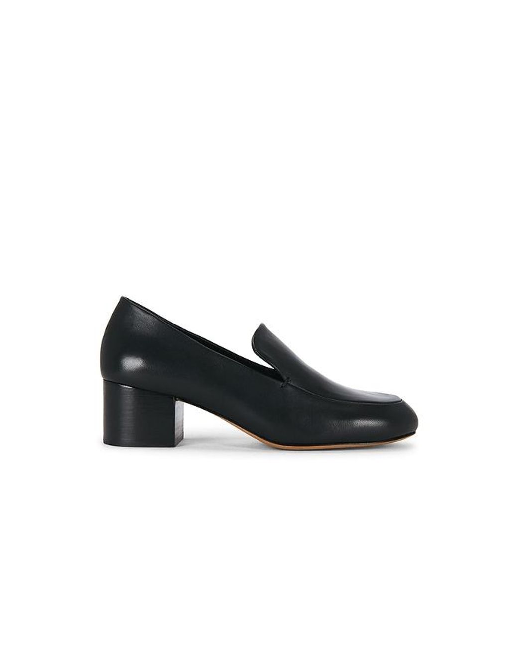 Mansur Gavriel Black Wren Heeled Loafer