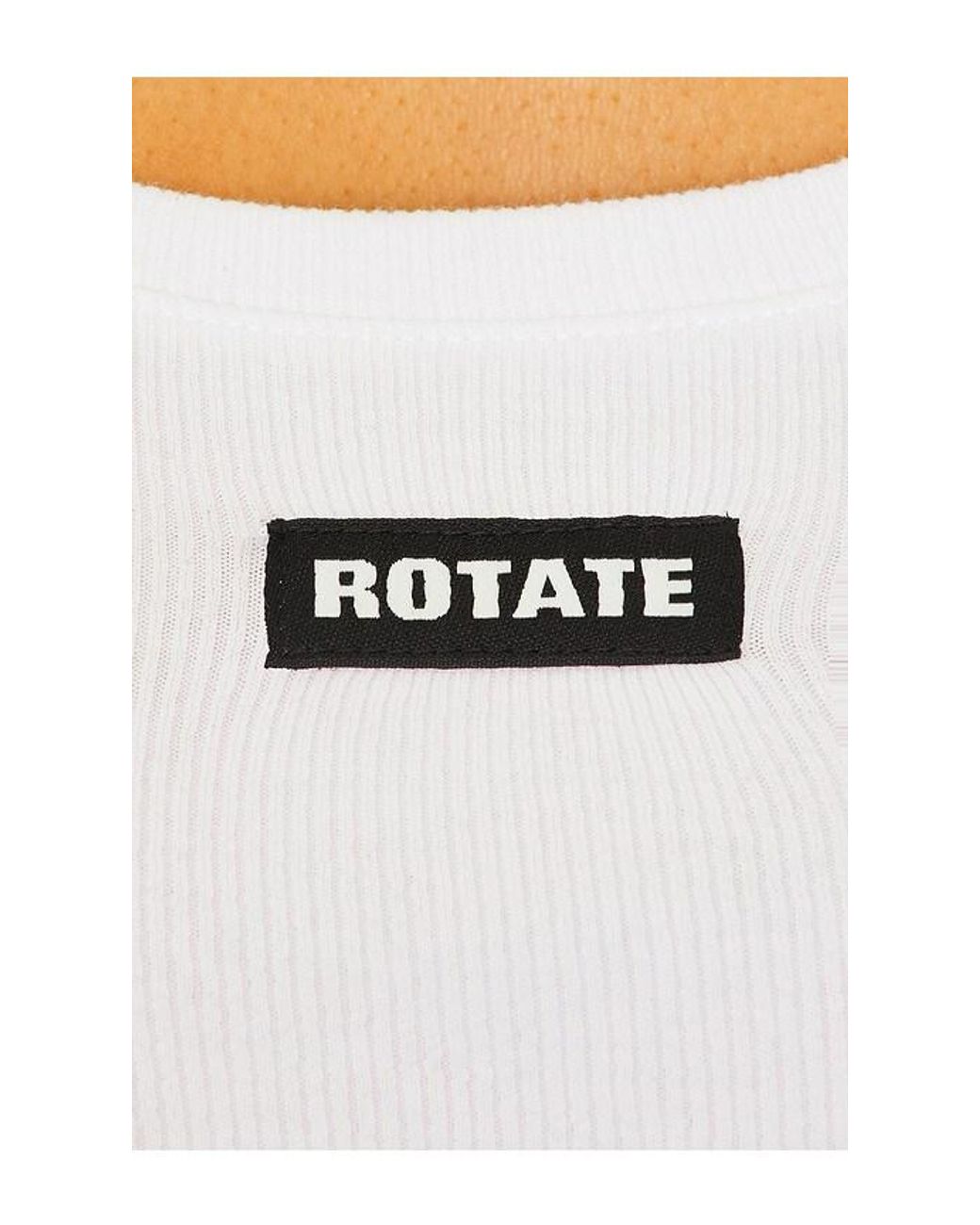 ROTATE BIRGER CHRISTENSEN White Basic Tank Top