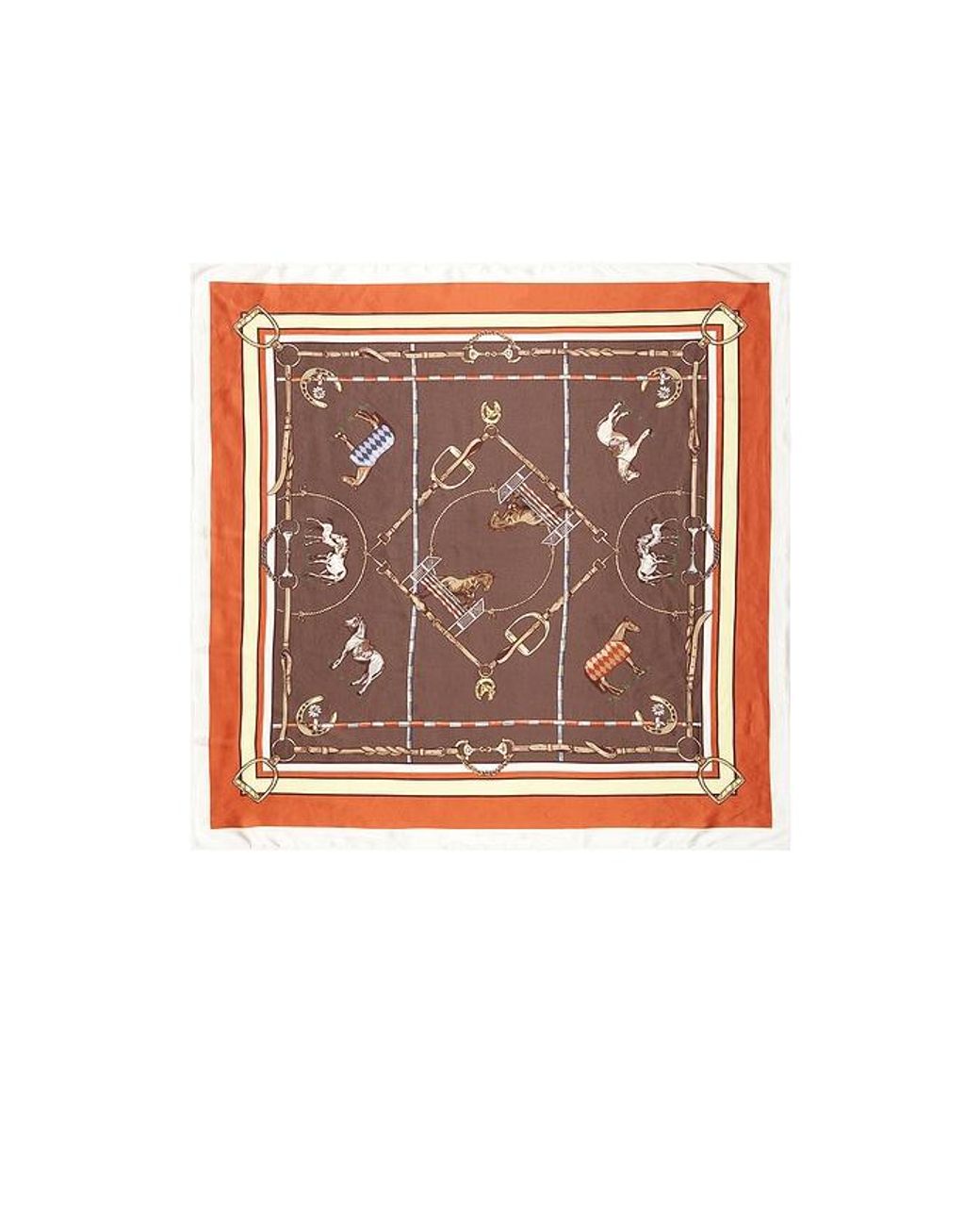 Lovers + Friends Orange Agnes Scarf