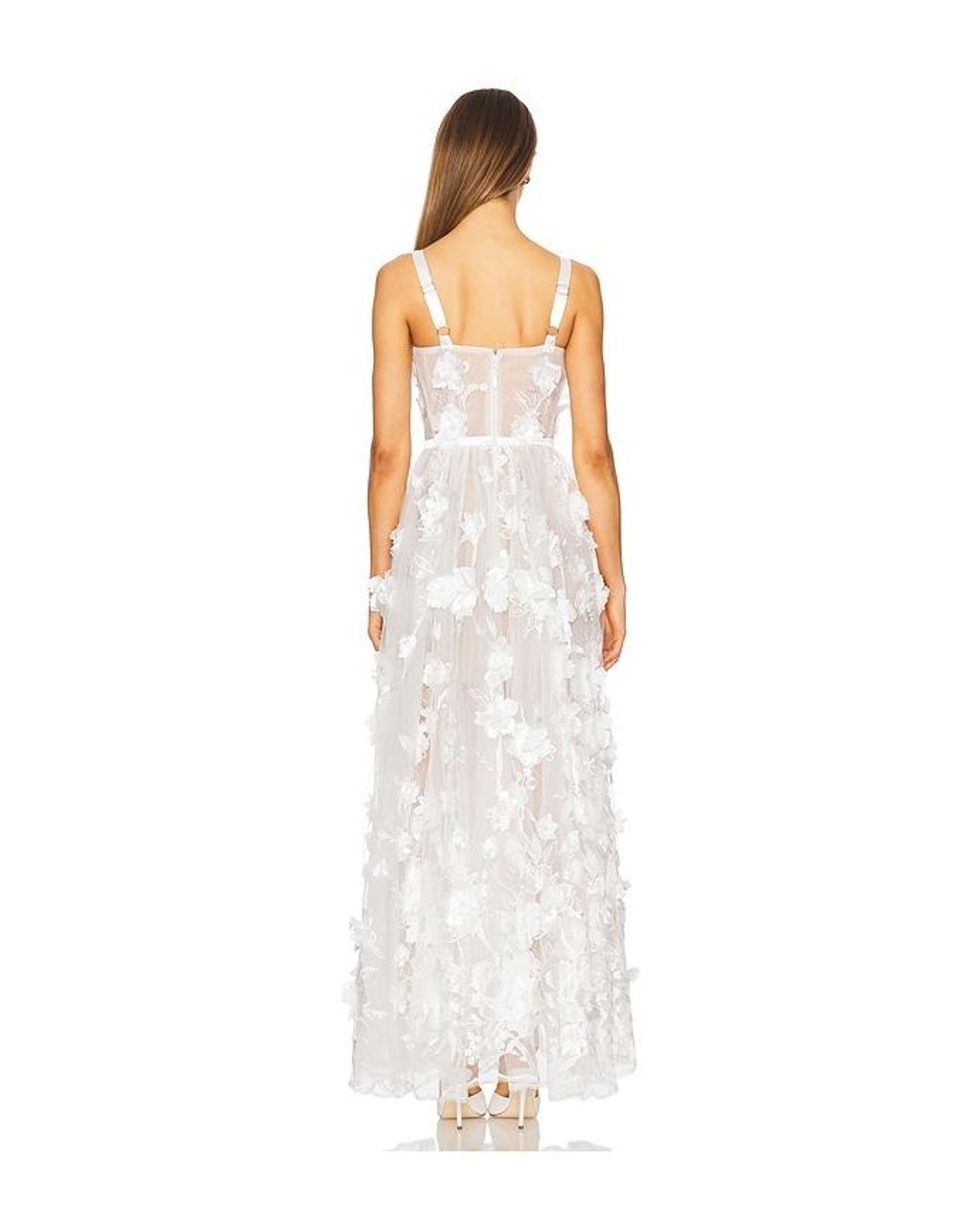 Bronx and Banco White Anastasia Maxi Dress