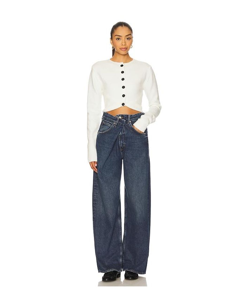 Agolde Blue Vana Wide Leg Jeans