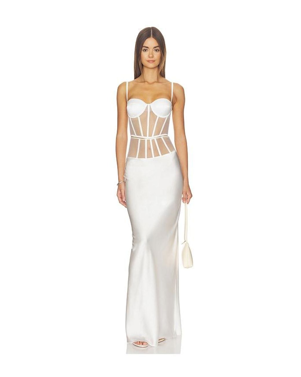 Kiki de Montparnasse White Illusion Bustier Top