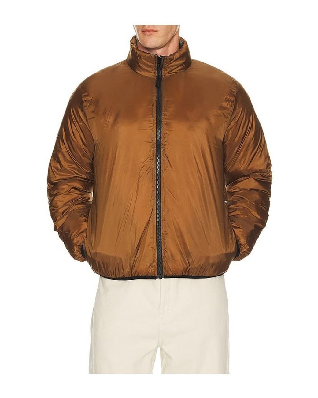 Pop Trading Co. Green Quilted Reversible Jacket for men