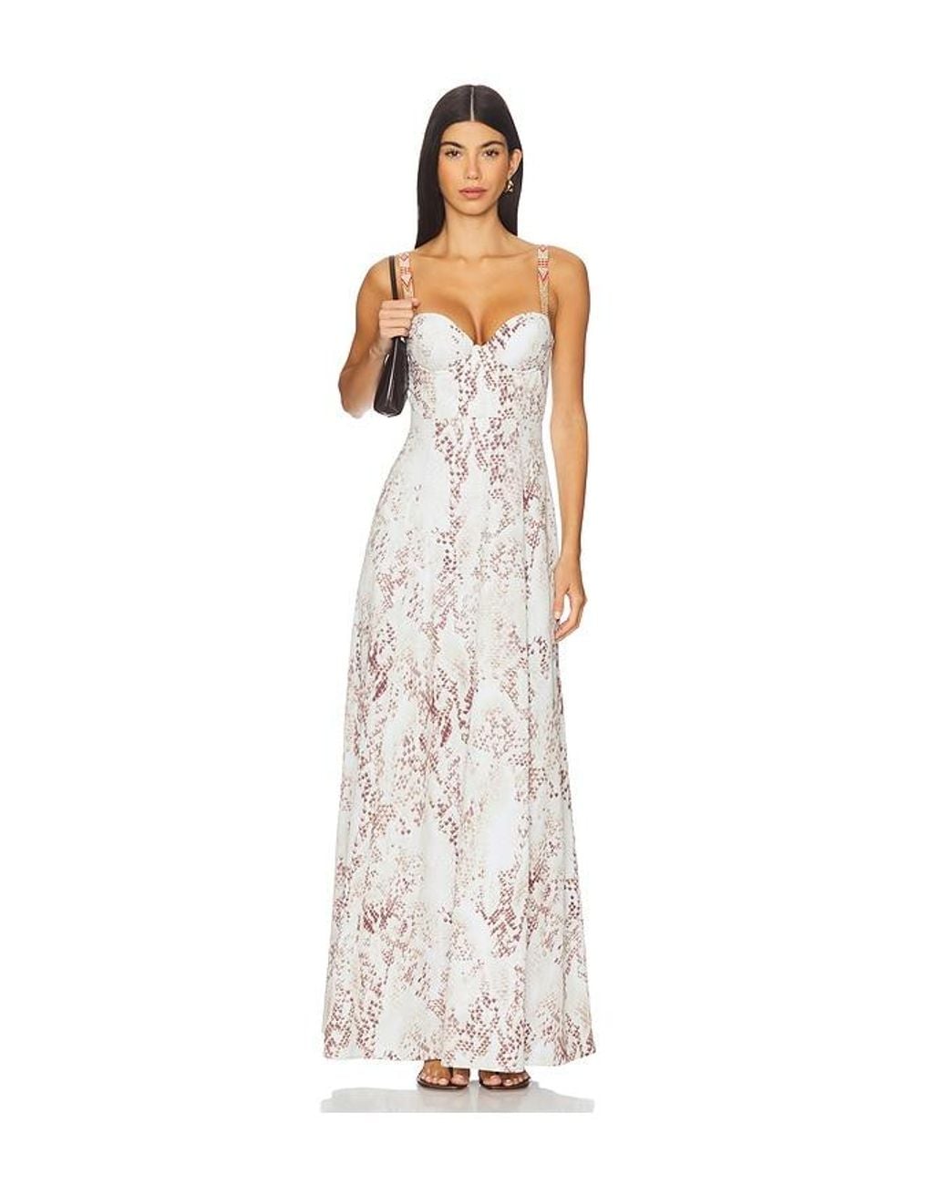 L'Agence White Maxikleid Sutton