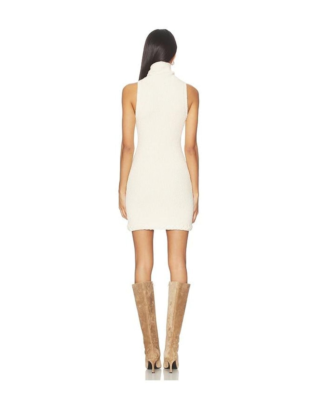 Tularosa White Emi Knit Mini Dress