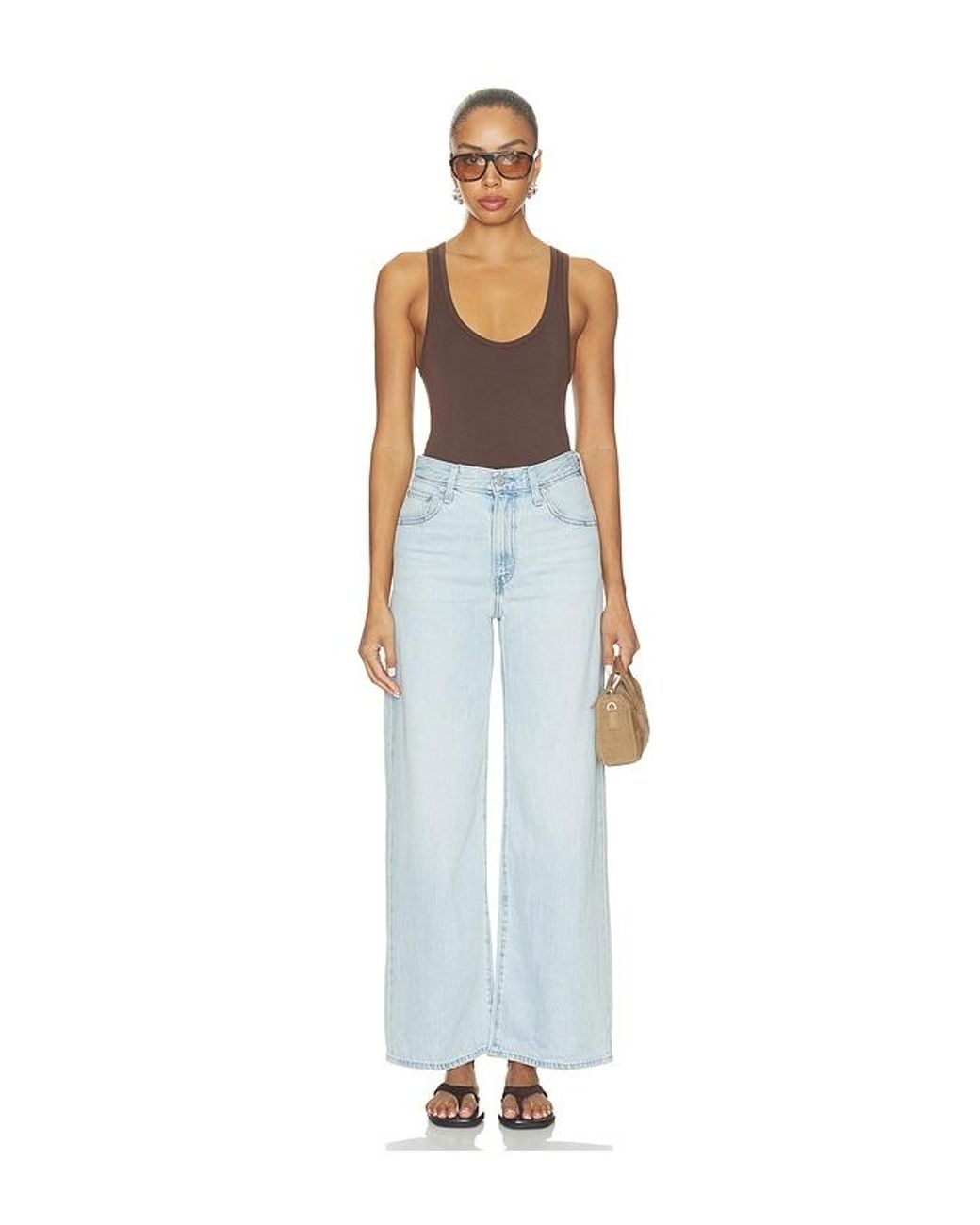 Levi's Blue Cinch Wide Leg Jeans