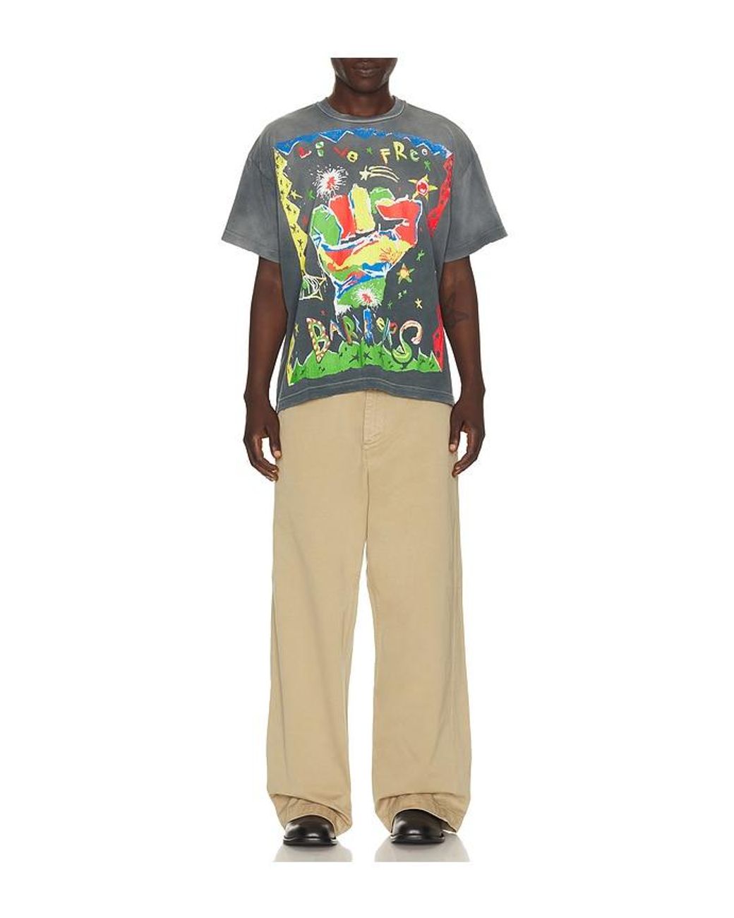 Barriers Worldwide Multicolor Voodoo Tee for men