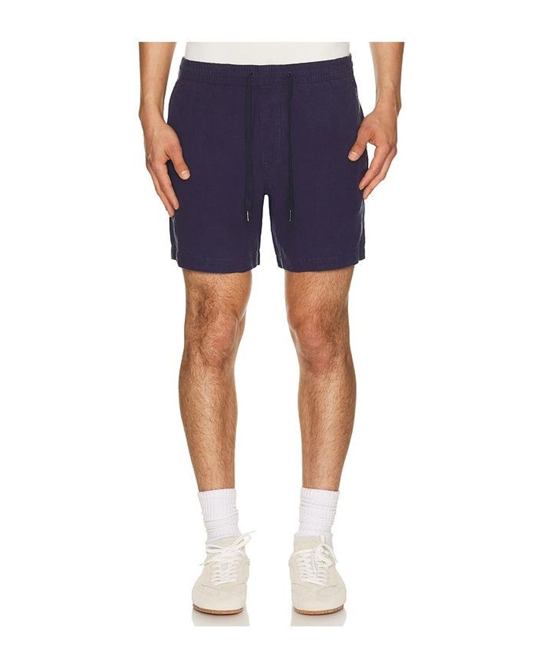 Polo Ralph Lauren Blue Prepster Pull On Linen Short 6 for men