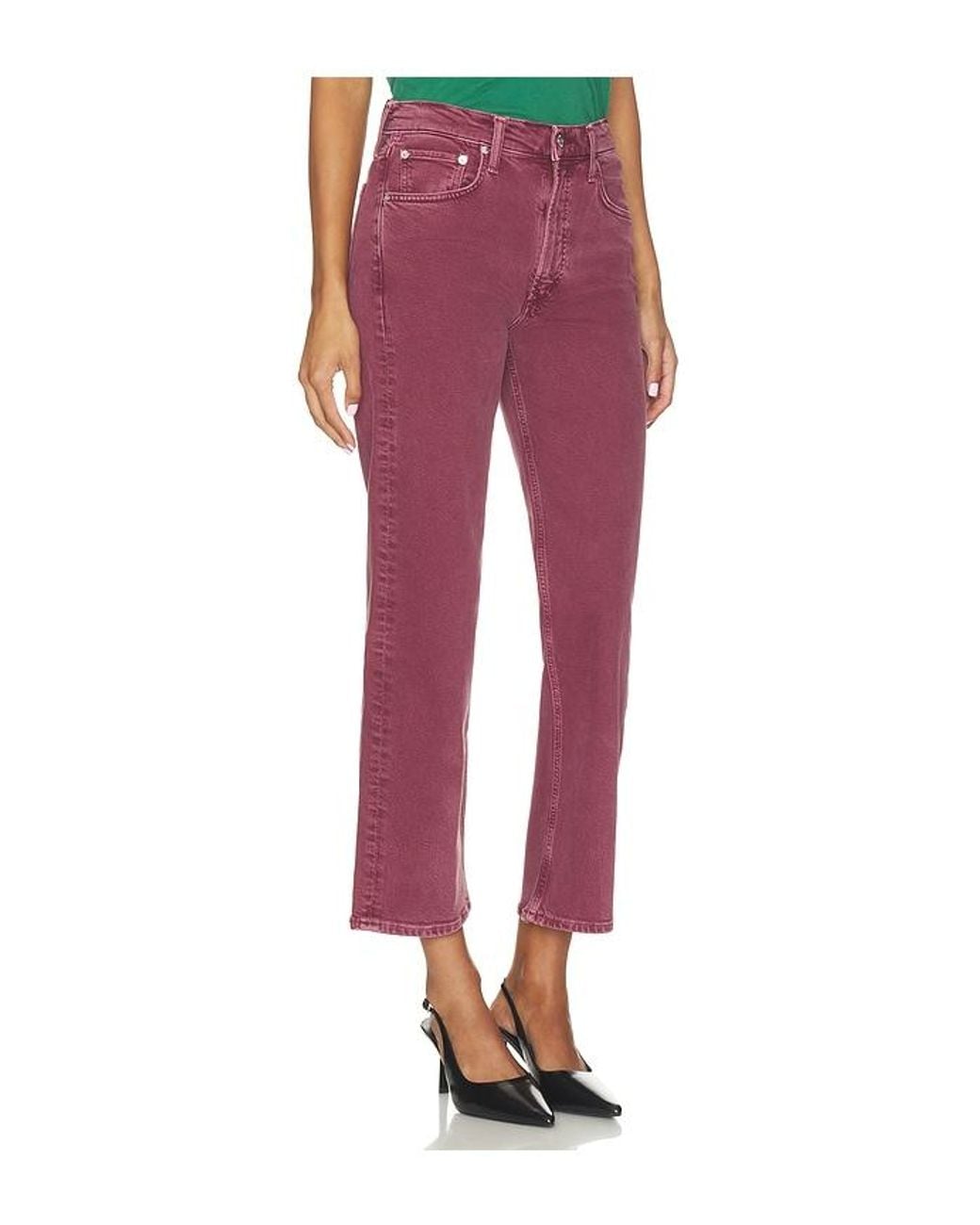 Citizens of Humanity Red Palma Straight Jean