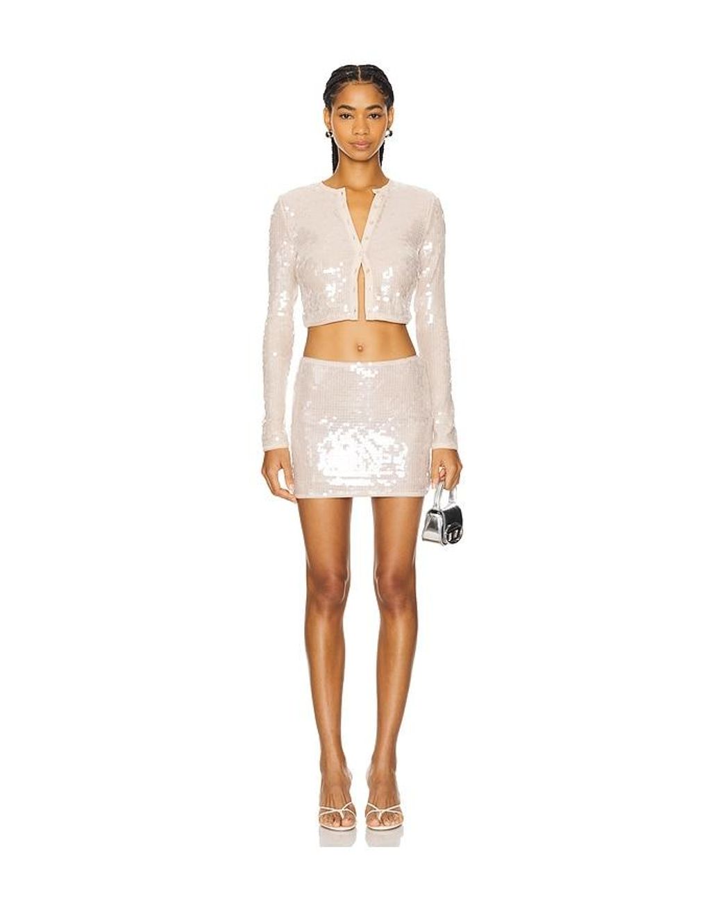 Lovers + Friends White Nadia Mini Skirt