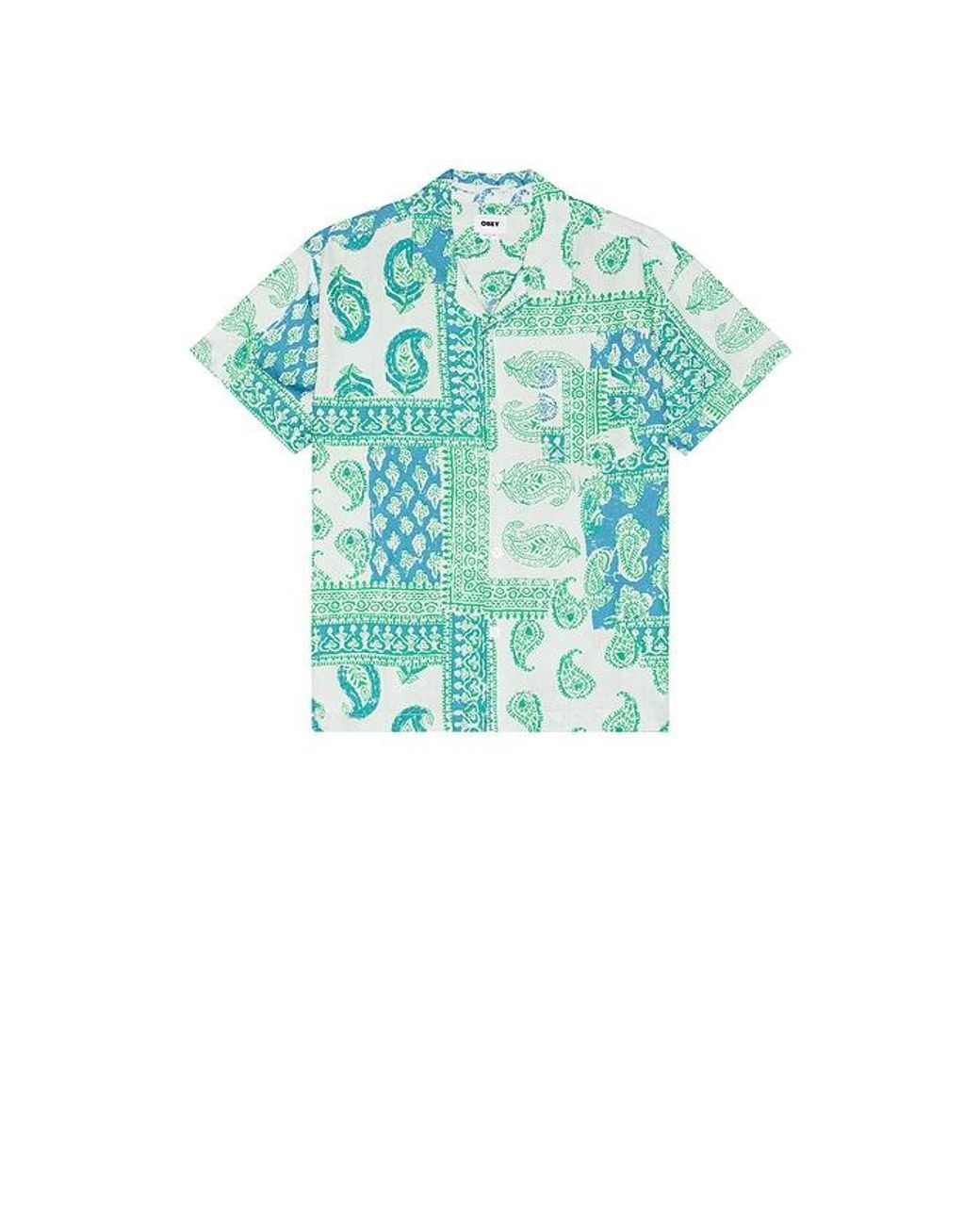 Obey Green Mayer Woven Shirt for men