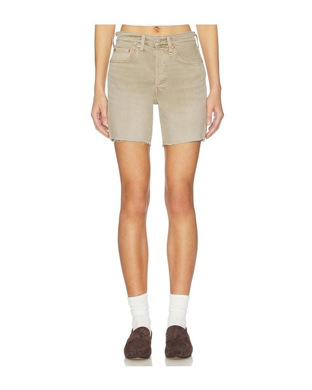 Levi's Natural 501 Mid Thigh Short