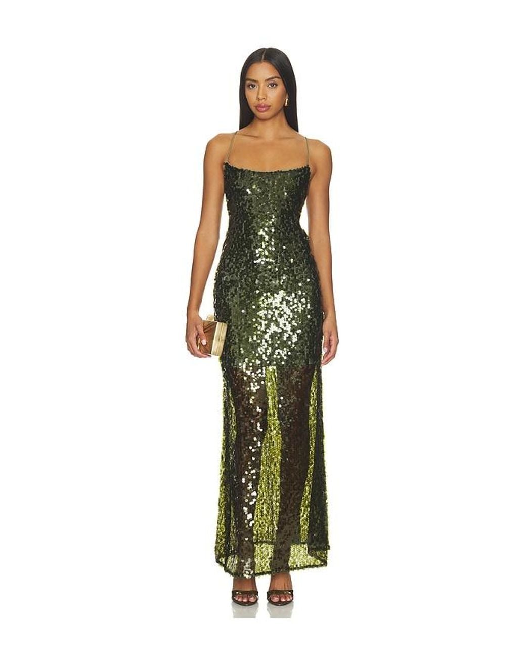 With Harper Lu White Backless Gown