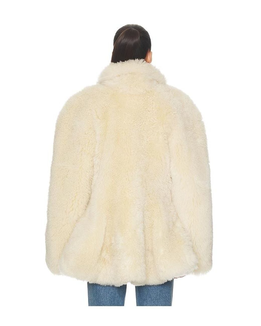 DUCIE Blue Maeve Shearling Jacket