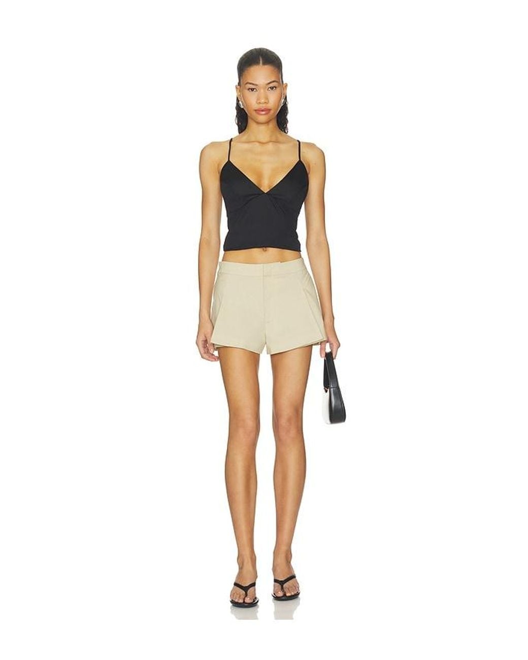 Lovers + Friends White Margo Poplin Short