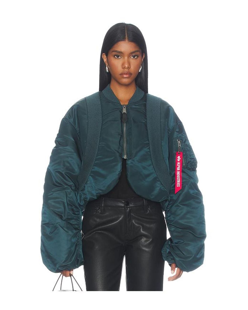 Alpha Industries Blue Ma-1 Oversized Fit Flight Jacket
