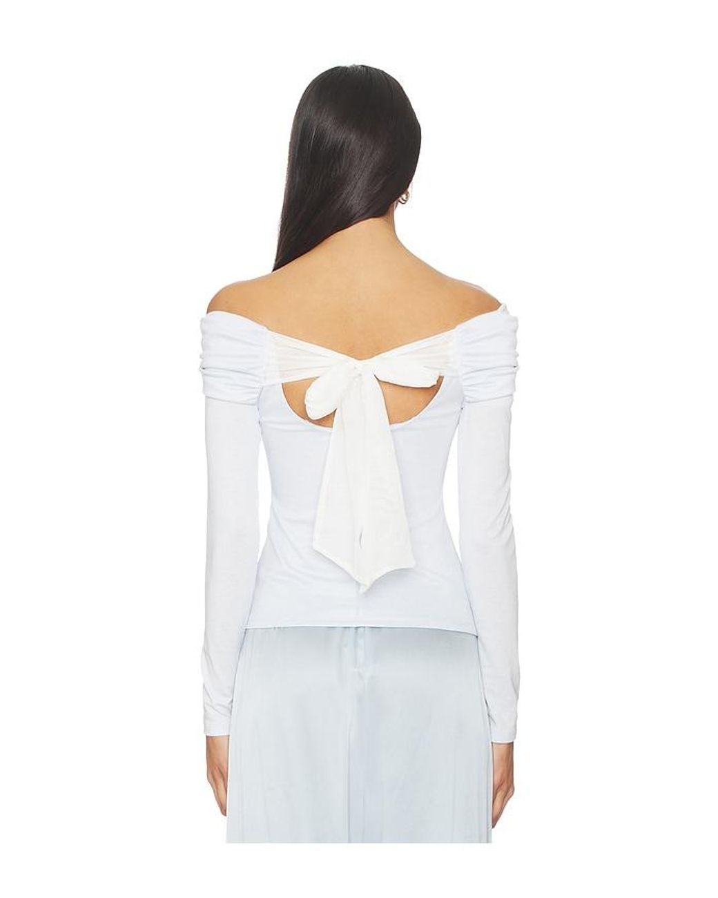 Astr White Margie Top