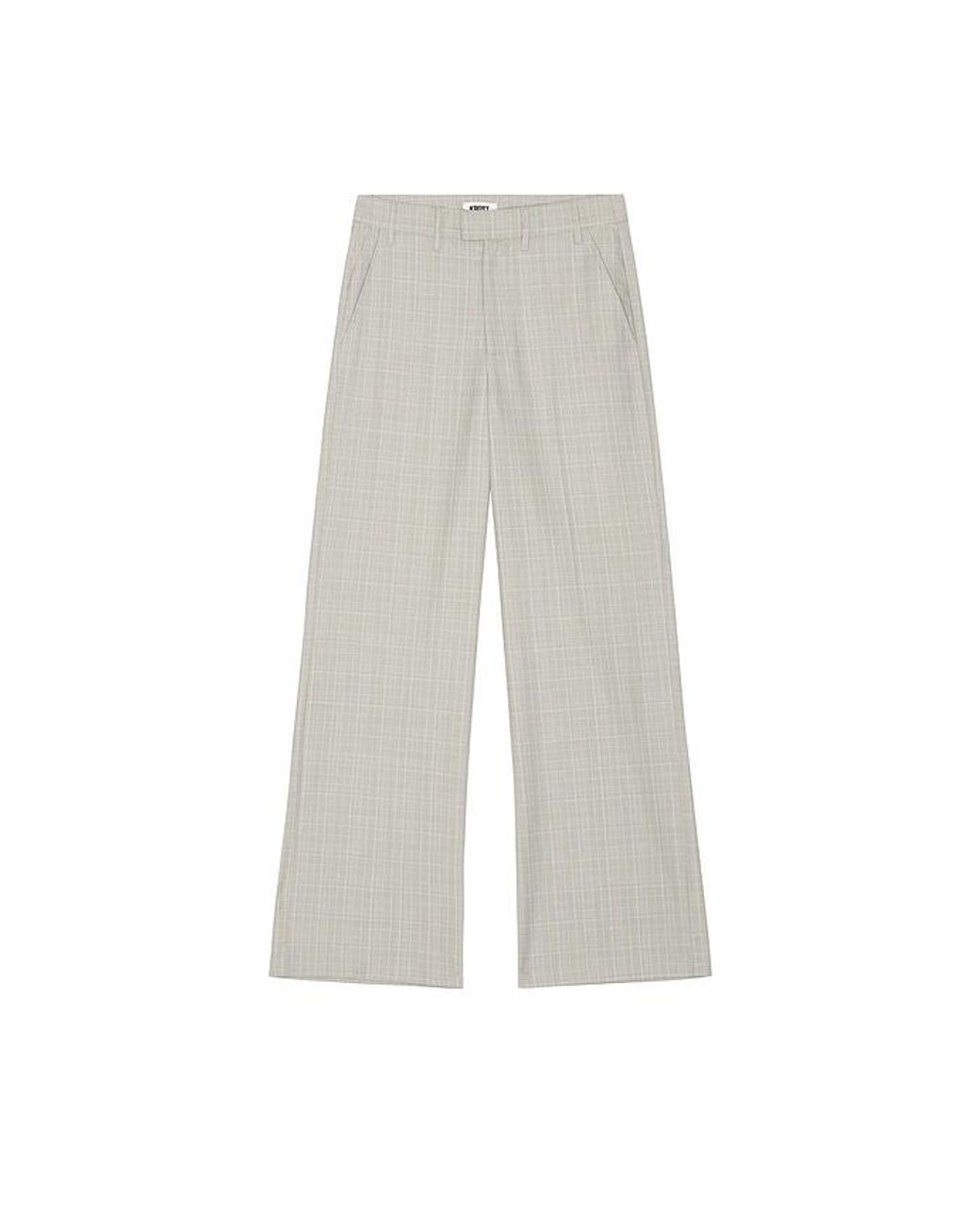 KROST White Elliott Plaid Trouser for men
