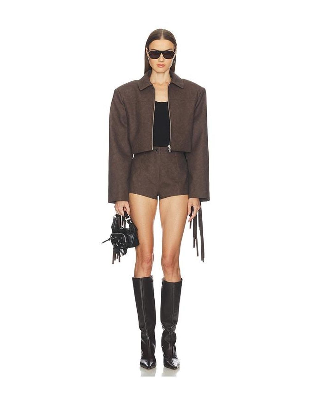 Camila Coelho Brown Lera Jacket
