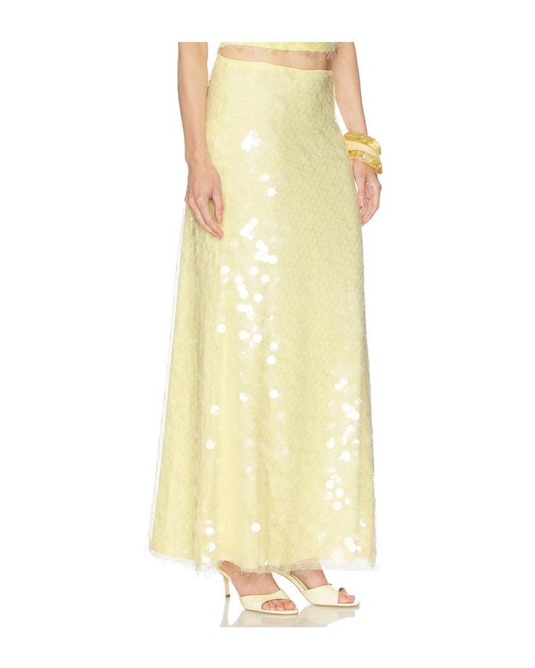 SNDY'S Yellow X Revolve Calliope Maxi Skirt