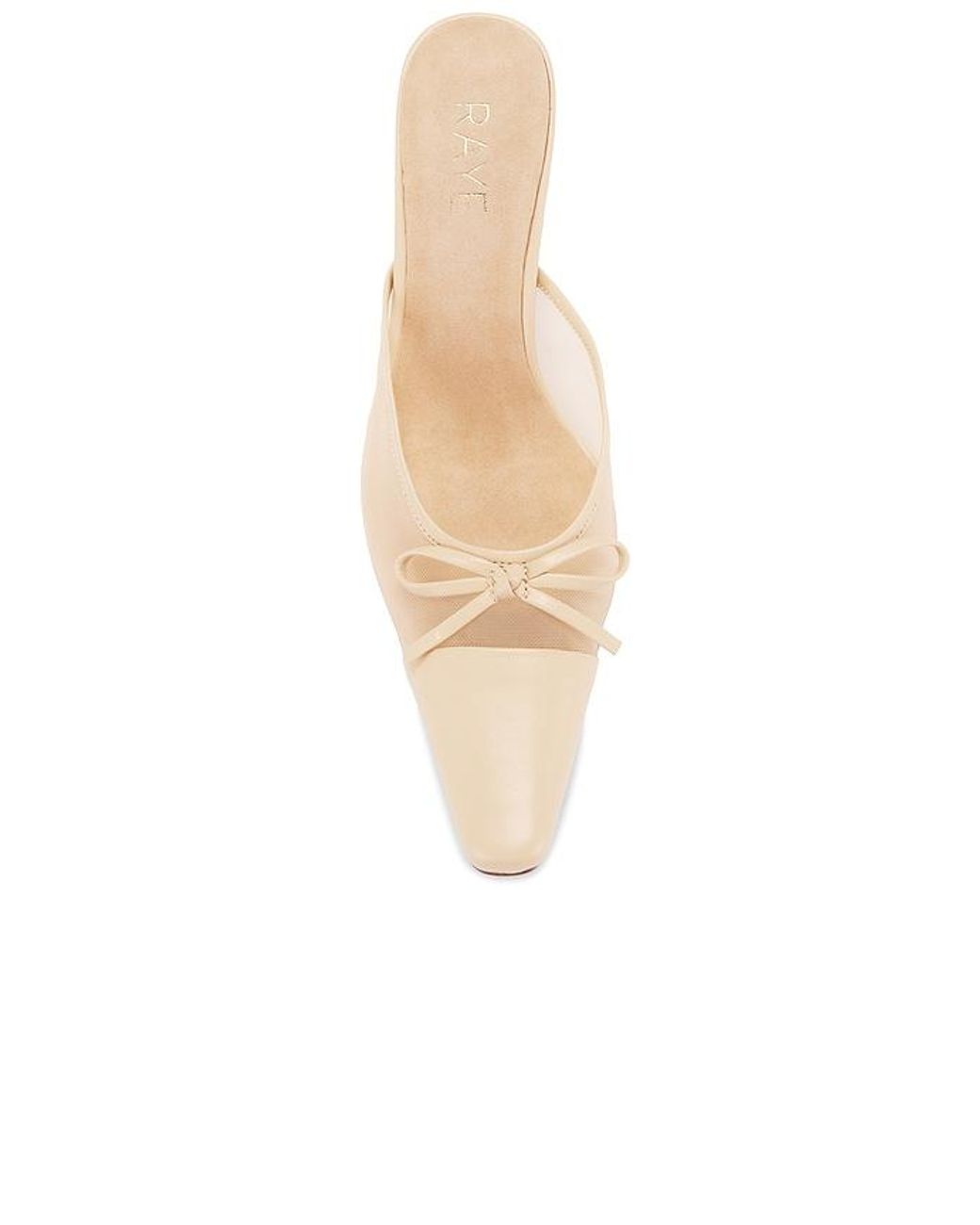 Raye White Bardot Mule