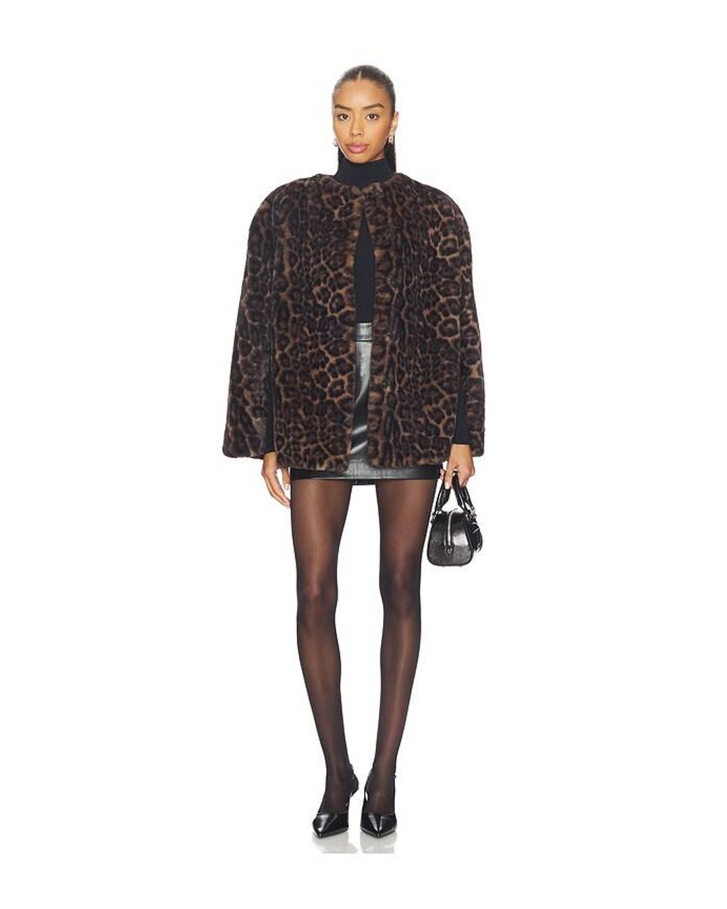 Apparis Black Sloane Leopard Cape