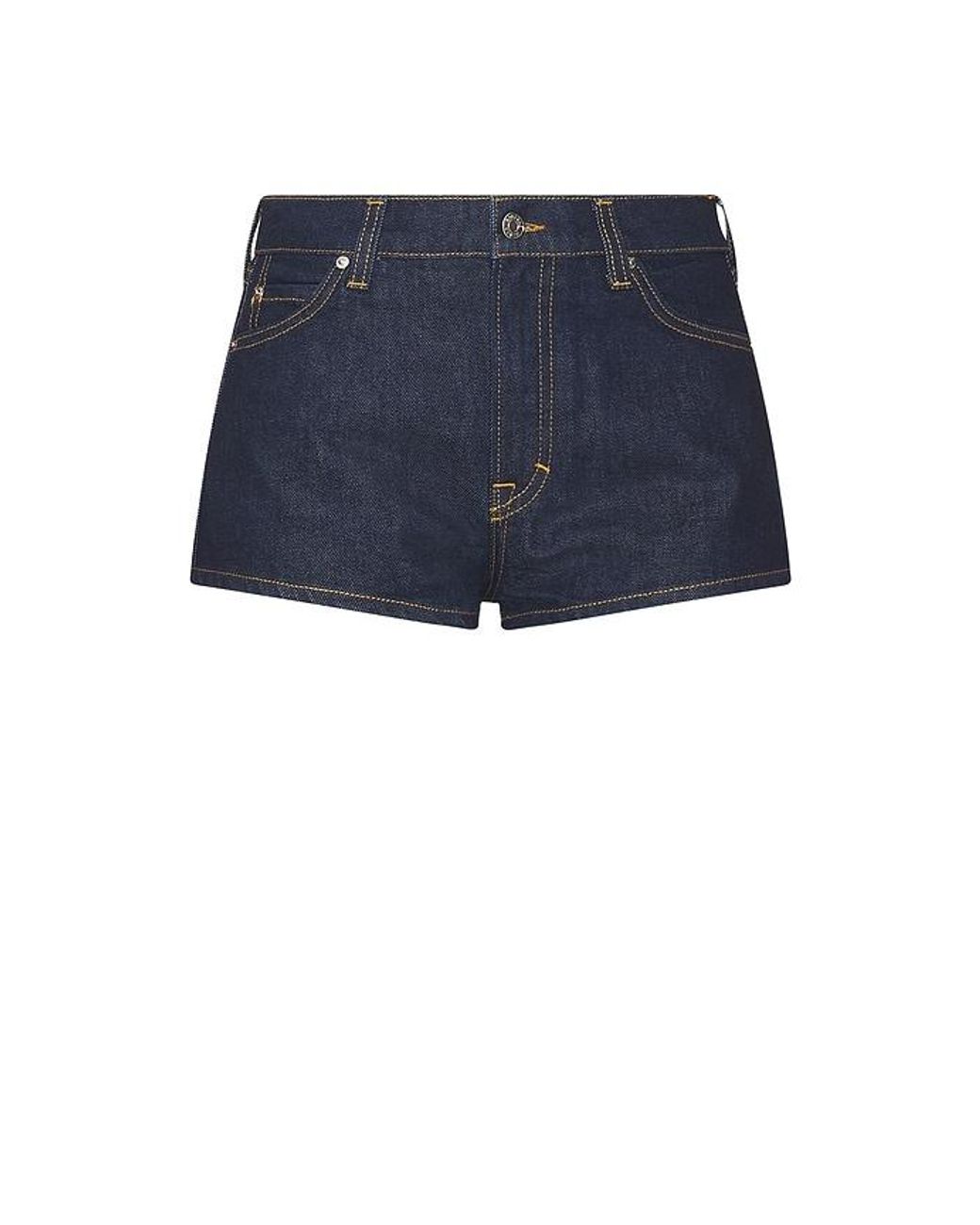 GRLFRND Blue Florence Low Rise Mini Short