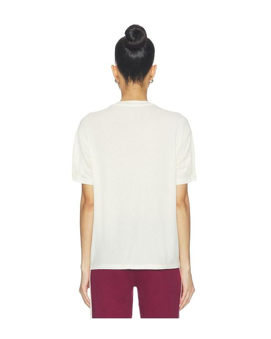 Daydreamer White Greetings From Morro Bay Burnout Boyfriend Tee