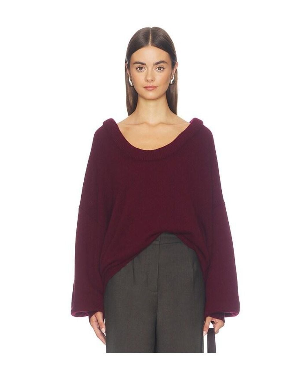 Lisa Yang Purple Doria Sweater