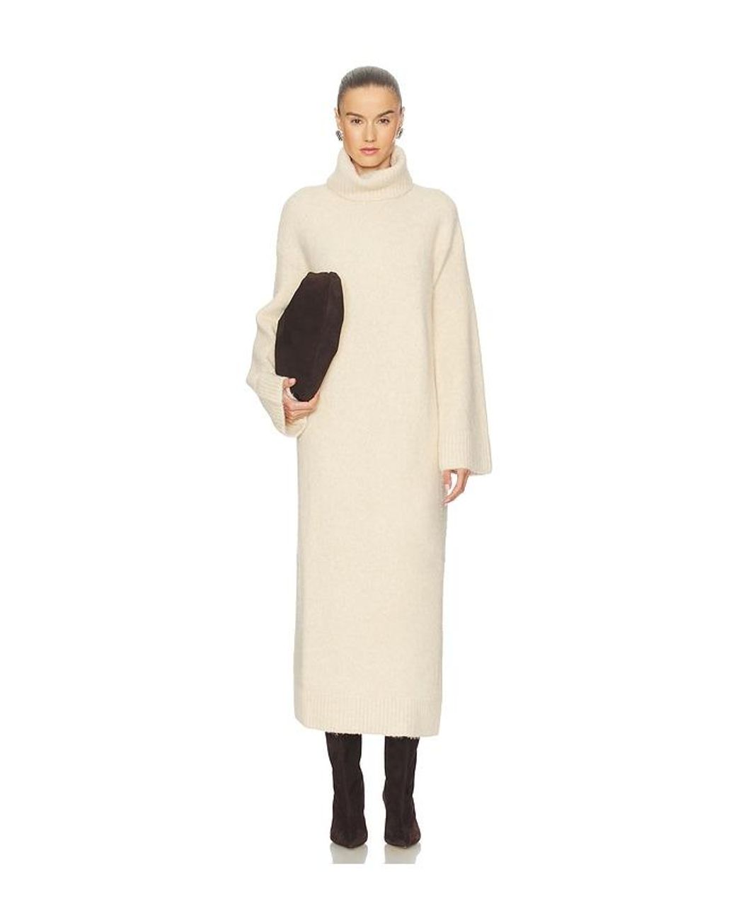 SNDY'S White Willow Sweater Dress