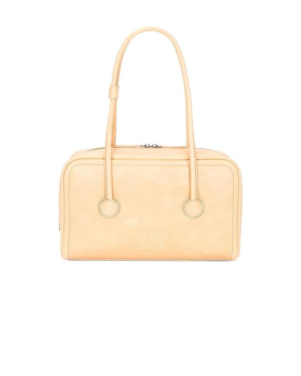 MARGE SHERWOOD Natural Soft Boston Shoulder Bag