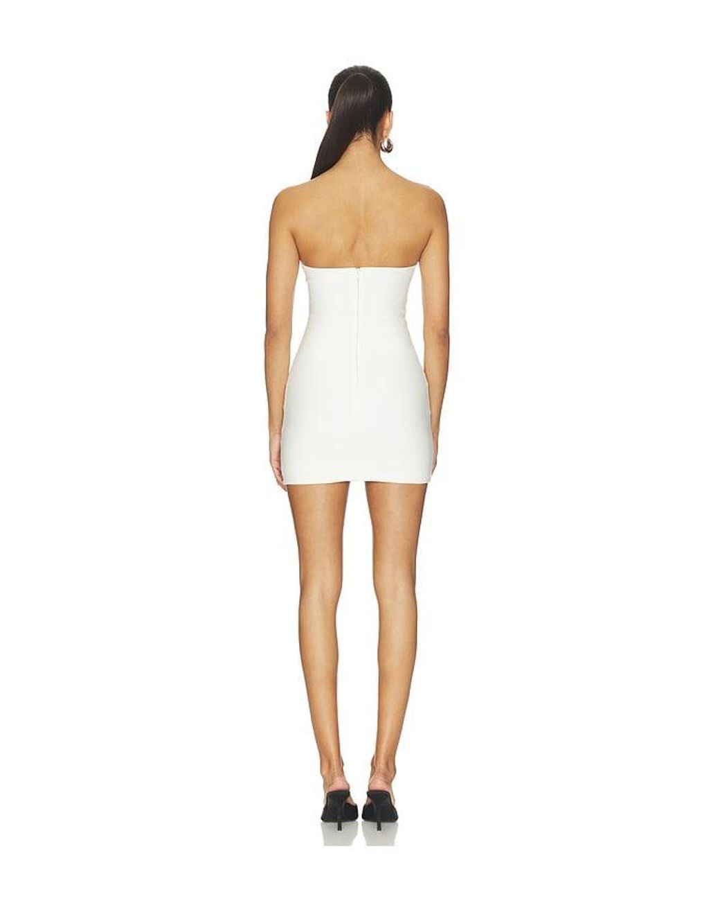 superdown White Rizz Strapless Mini Dress