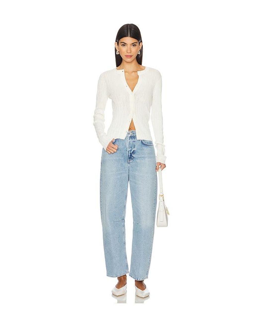 Citizens of Humanity Blue Miro Relaxed Wide Leg Jeans