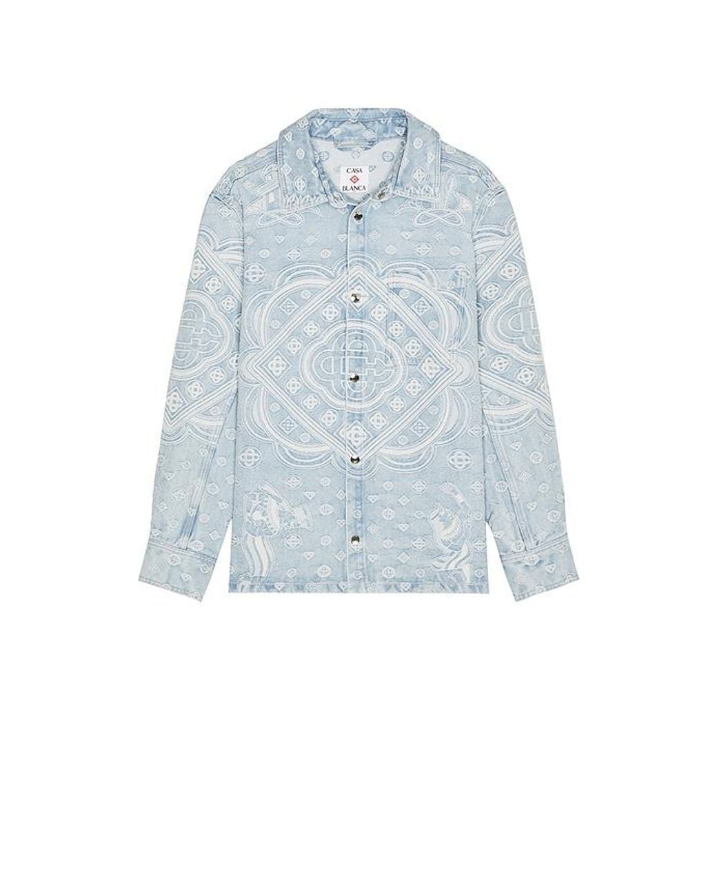 Casablanca Blue Denim Shirt for men
