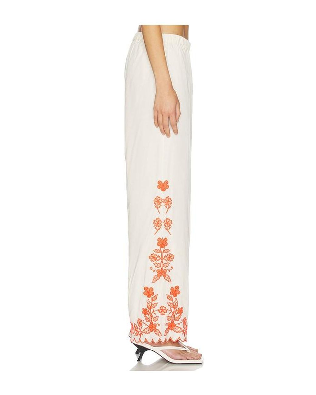 Amanda Uprichard White Coraline Pants