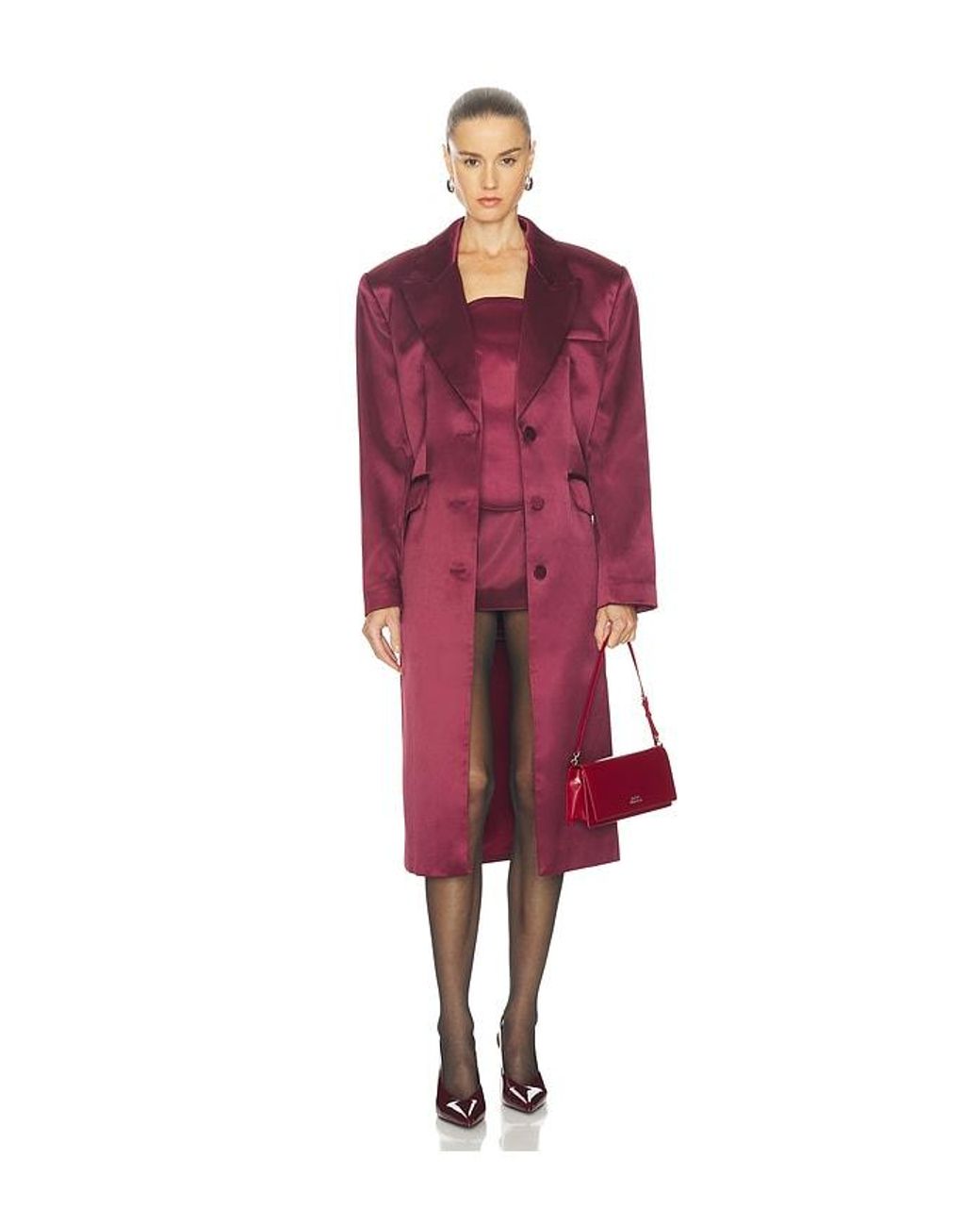 Camila Coelho Red Haliee Coat