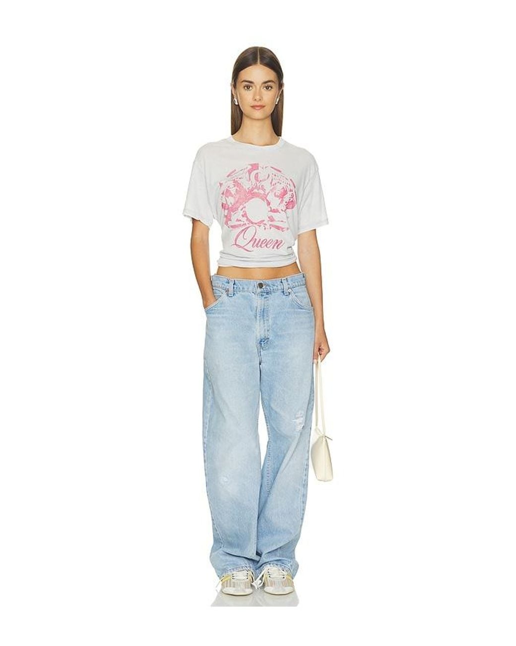 Daydreamer White Queen Best Friend Burnout Boyfriend Tee