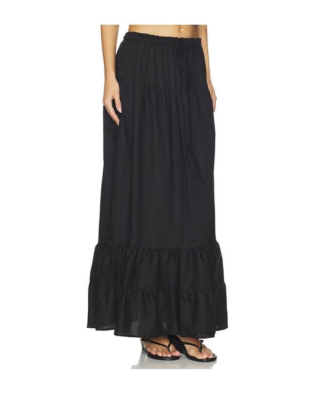 Peixoto Black Riley Maxi Skirt