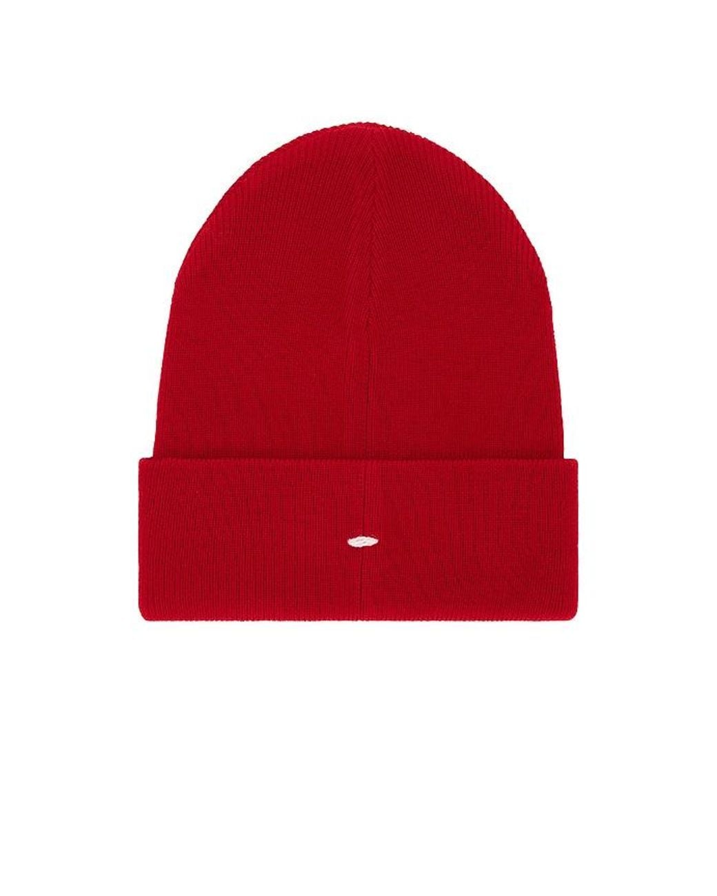 Rag & Bone Red Addison Beanie for men