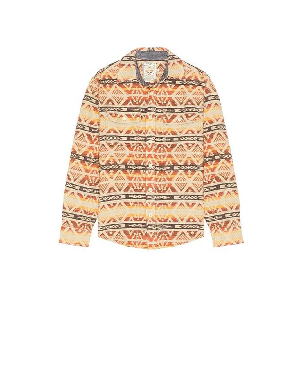 Faherty Brand Natural Lehi Canyon Overshirt for men