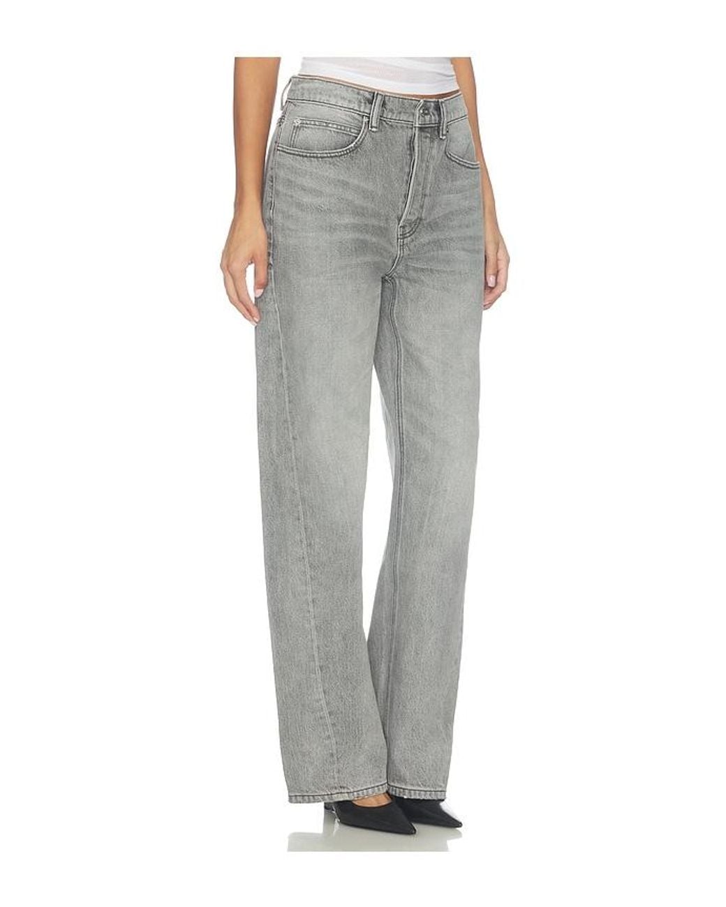 Alexander Wang Gray Float Jeans With Logo Shadow Pockets
