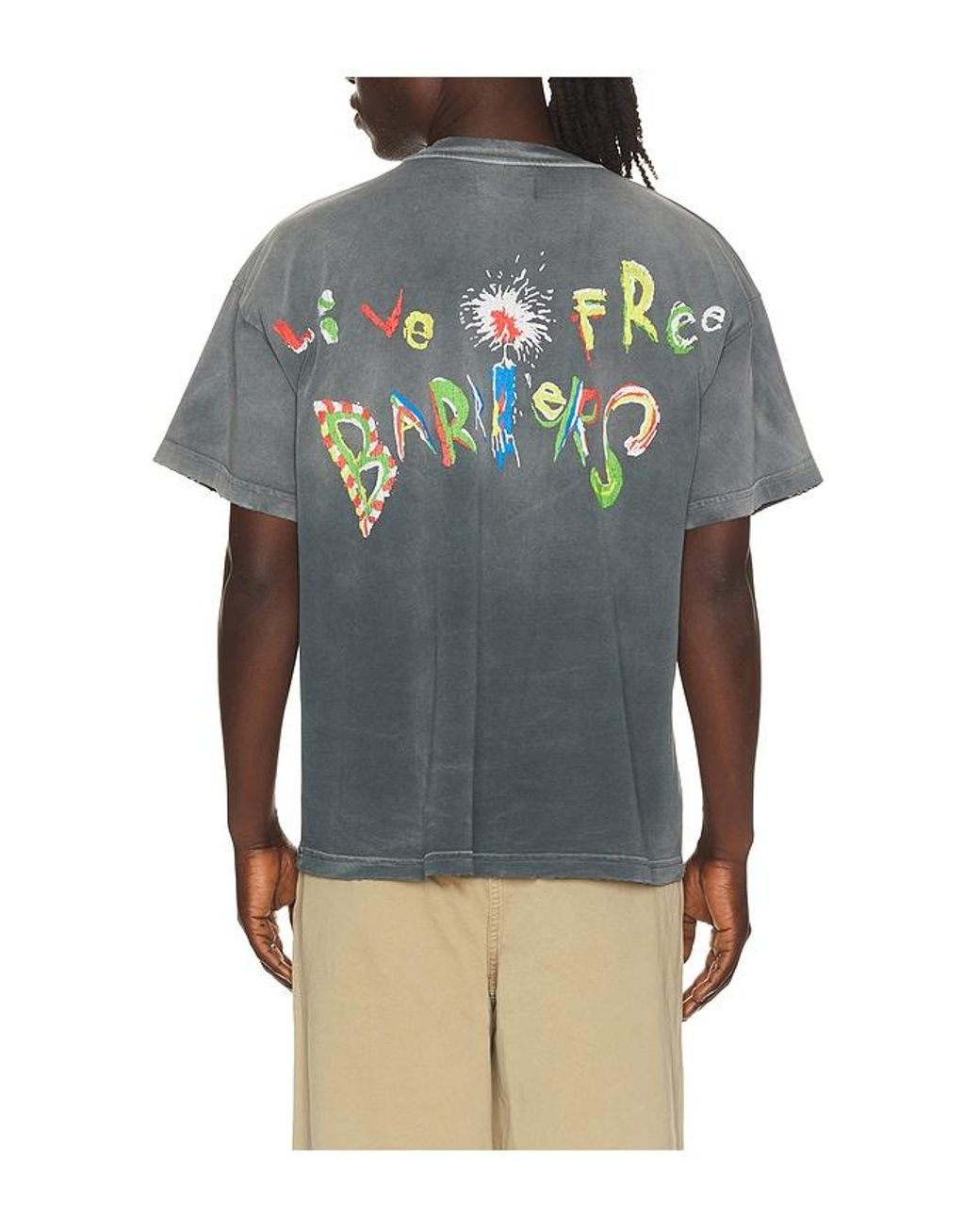 Barriers Worldwide Multicolor Voodoo Tee for men