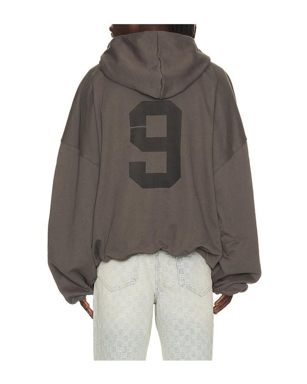 M I S B H V Black Inflated Devil Zipped Hoodie for men