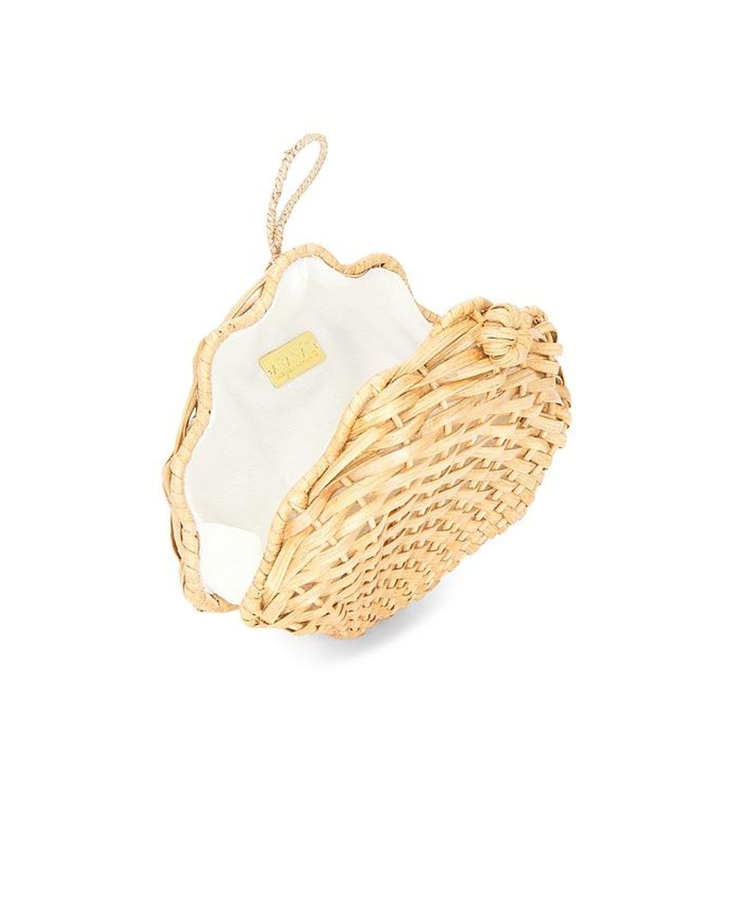 Aranaz Natural Oskola Wicker Clutch